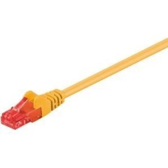 Goobay CAT 6 U/UTP CCA 1.5m Yellow Ethernet Cable - High-Speed Connectivity for Reliable Performance